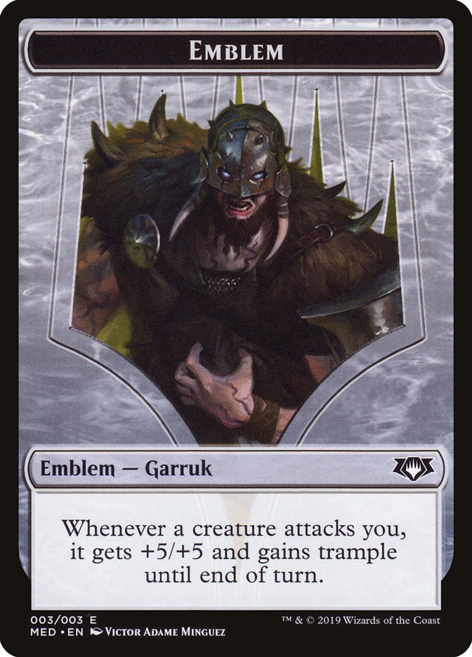 Garruk, Apex Predator Emblem [Mythic Edition Tokens] | Gamer Loot