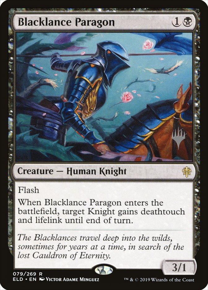 Blacklance Paragon (Promo Pack) [Throne of Eldraine Promos] | Gamer Loot