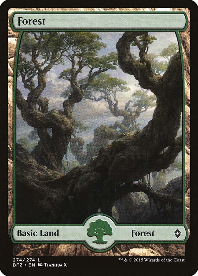 Forest (274) [Battle for Zendikar] | Gamer Loot