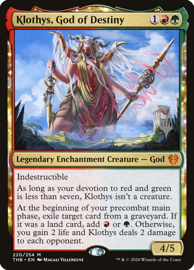 Klothys, God of Destiny (Promo Pack) [Theros Beyond Death Promos] | Gamer Loot