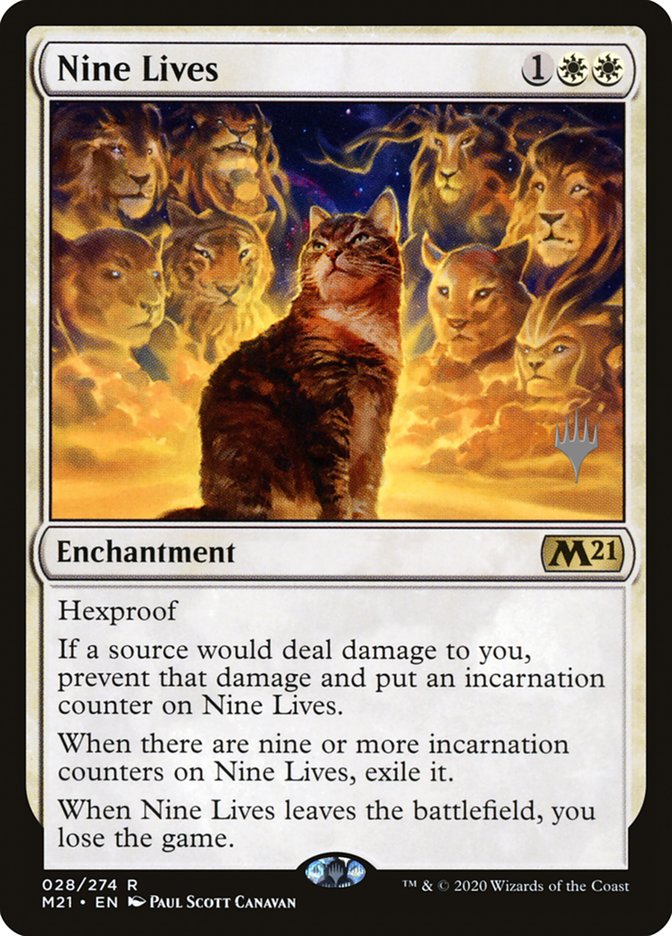 Nine Lives (Promo Pack) [Core Set 2021 Promos] | Gamer Loot