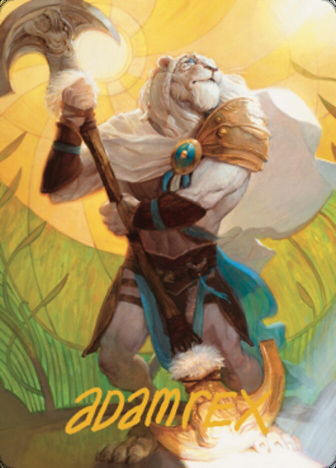 Ajani, Sleeper Agent Art Card (Gold-Stamped Signature) [Dominaria United Art Series] | Gamer Loot