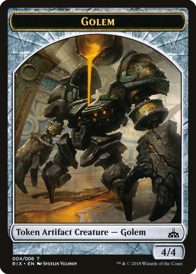 Golem [Rivals of Ixalan Tokens] | Gamer Loot