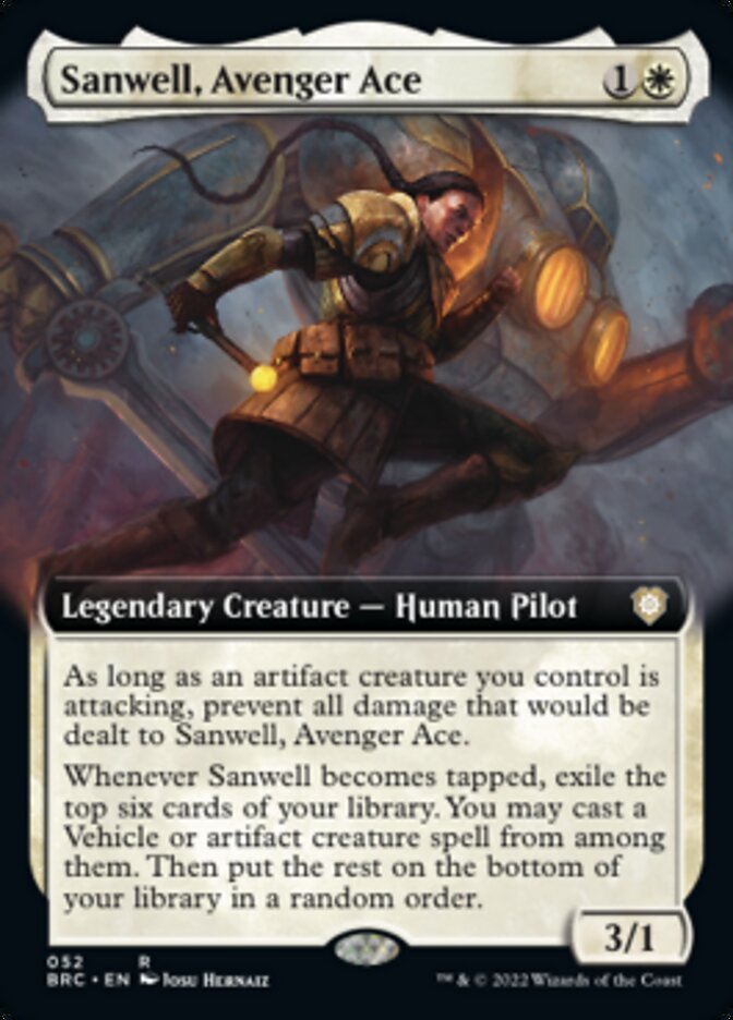 Sanwell, Avenger Ace (Extended Art) [The Brothers' War Commander] | Gamer Loot