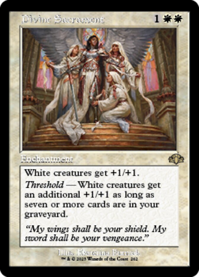 Divine Sacrament (Retro) [Dominaria Remastered] | Gamer Loot