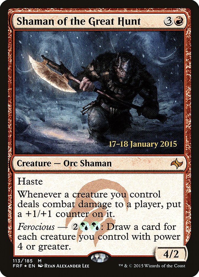 Shaman of the Great Hunt  [Fate Reforged Prerelease Promos] | Gamer Loot