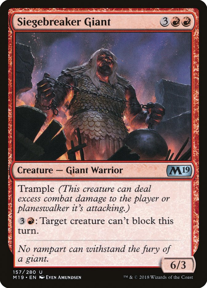 Siegebreaker Giant [Core Set 2019] | Gamer Loot