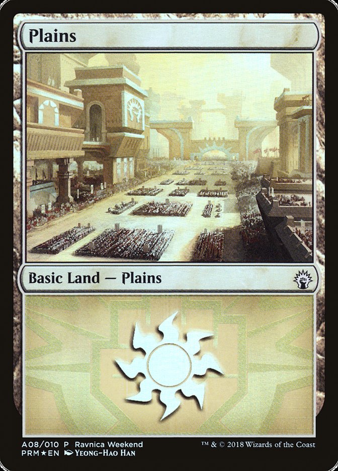 Plains (A08) [Guilds of Ravnica Ravnica Weekend] | Gamer Loot