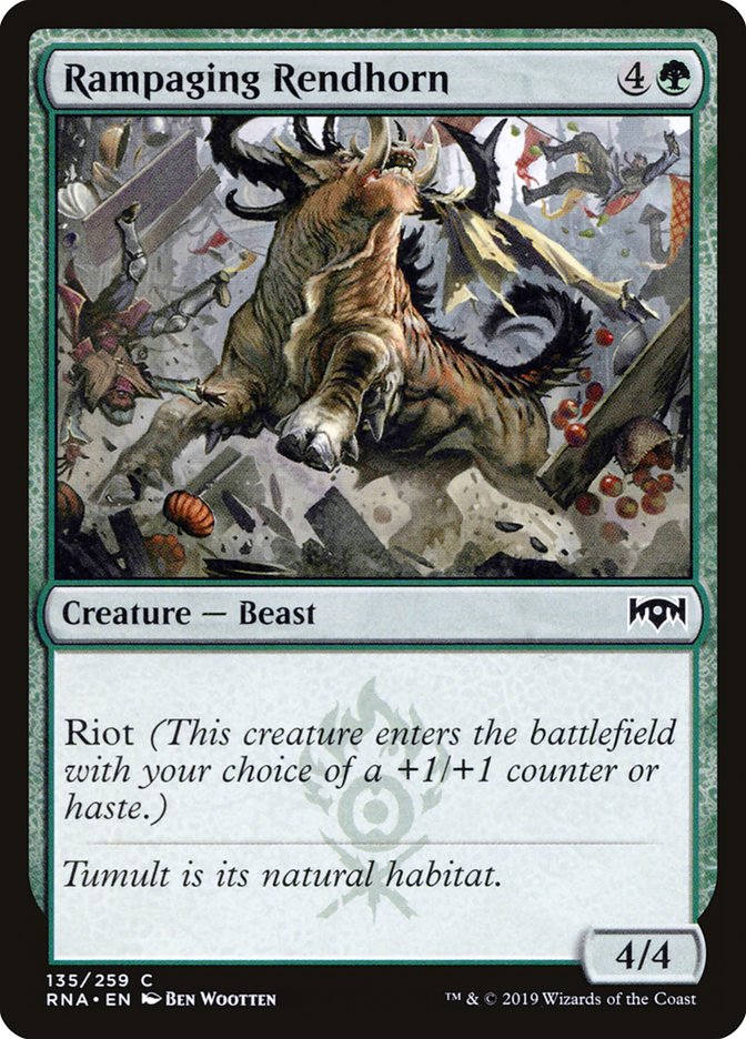 Rampaging Rendhorn [Ravnica Allegiance] | Gamer Loot