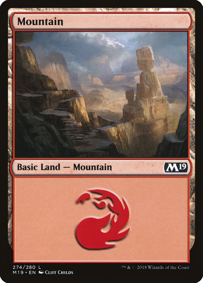 Mountain (274) [Core Set 2019] | Gamer Loot