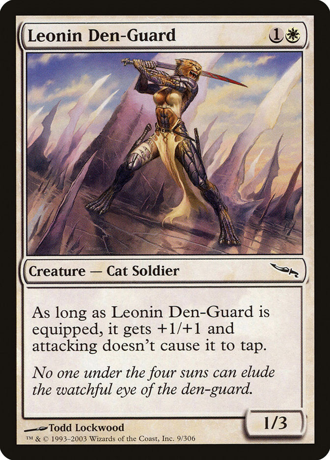 Leonin Den-Guard [Mirrodin] | Gamer Loot