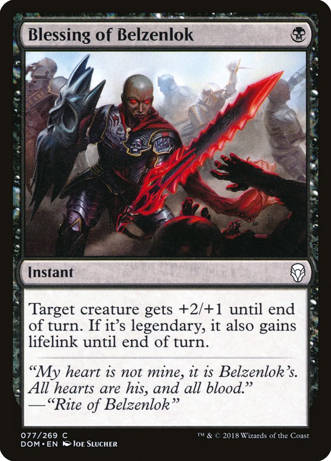 Blessing of Belzenlok [Dominaria] | Gamer Loot