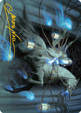 Patrician Geist Art Card (Gold-Stamped Signature) [Innistrad: Midnight Hunt Art Series] | Gamer Loot