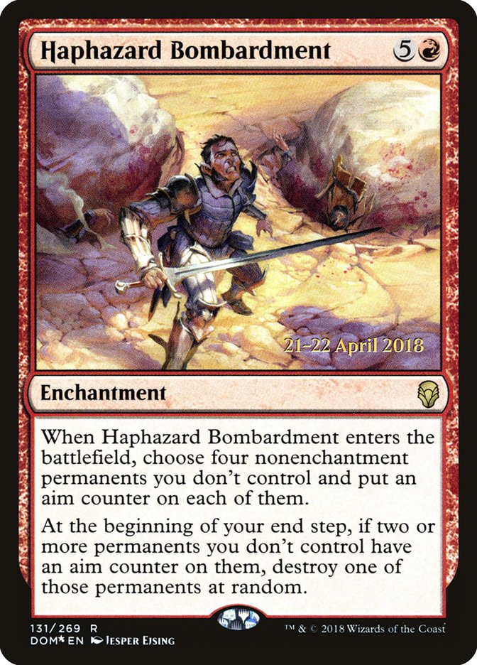 Haphazard Bombardment  [Dominaria Prerelease Promos] | Gamer Loot