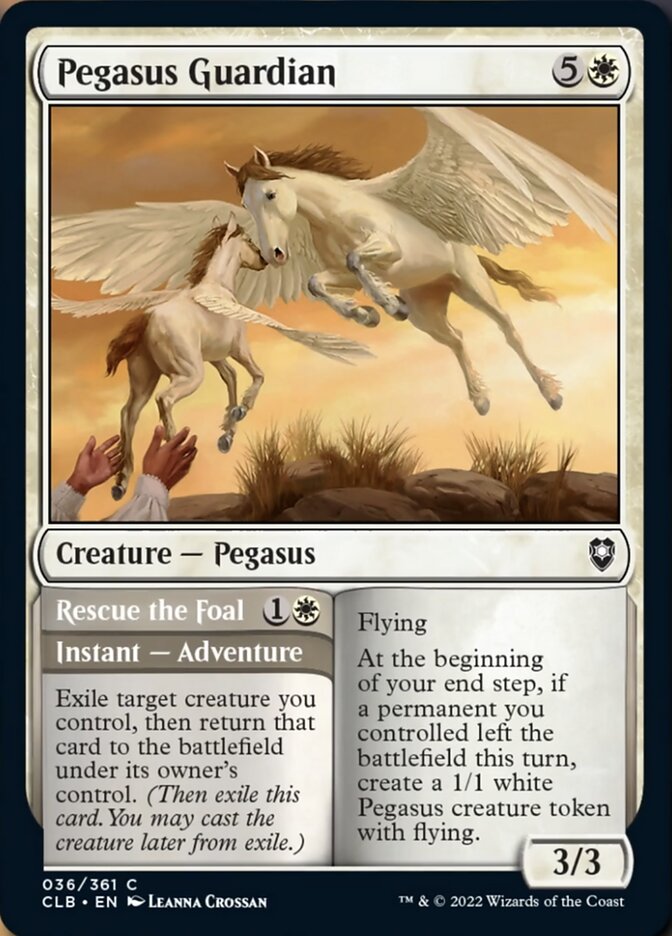 Pegasus Guardian // Rescue the Foal [Commander Legends: Battle for Baldur's Gate] | Gamer Loot