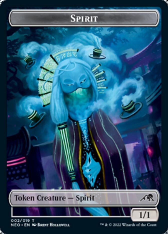 Thopter // Spirit (002) Double-sided Token [Kamigawa: Neon Dynasty Commander Tokens] | Gamer Loot