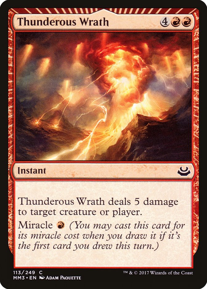 Thunderous Wrath [Modern Masters 2017] | Gamer Loot