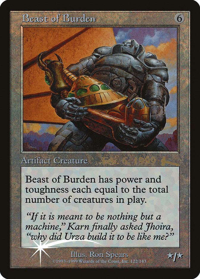 Beast of Burden [Urza's Legacy Promos] | Gamer Loot