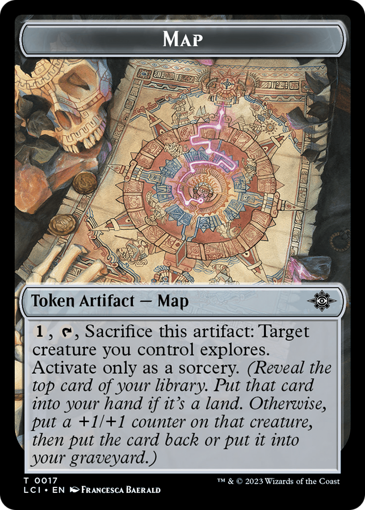 Map // Skeleton Pirate Double-Sided Token [The Lost Caverns of Ixalan Commander Tokens] | Gamer Loot