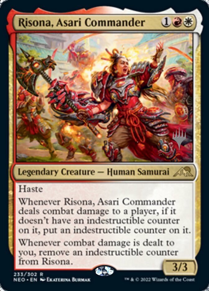 Risona, Asari Commander (Promo Pack) [Kamigawa: Neon Dynasty Promos] | Gamer Loot