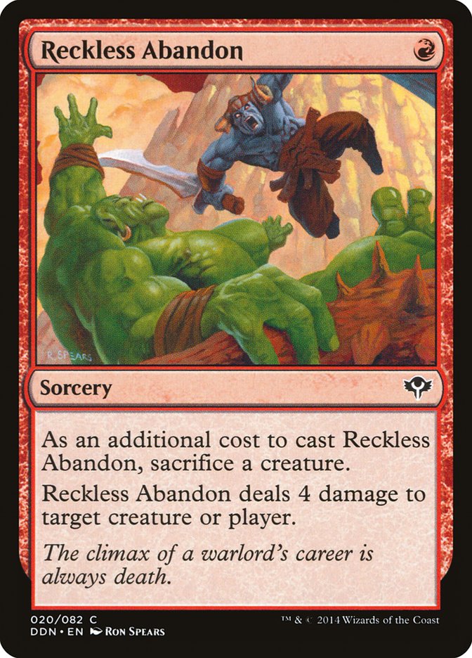 Reckless Abandon [Duel Decks: Speed vs. Cunning] | Gamer Loot