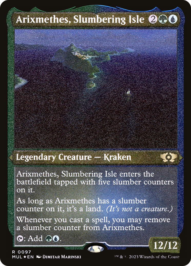 Arixmethes, Slumbering Isle (Foil Etched) [Multiverse Legends] | Gamer Loot