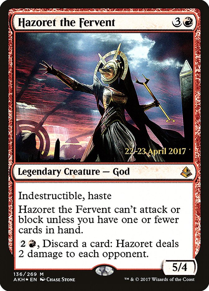 Hazoret the Fervent  [Amonkhet Prerelease Promos] | Gamer Loot