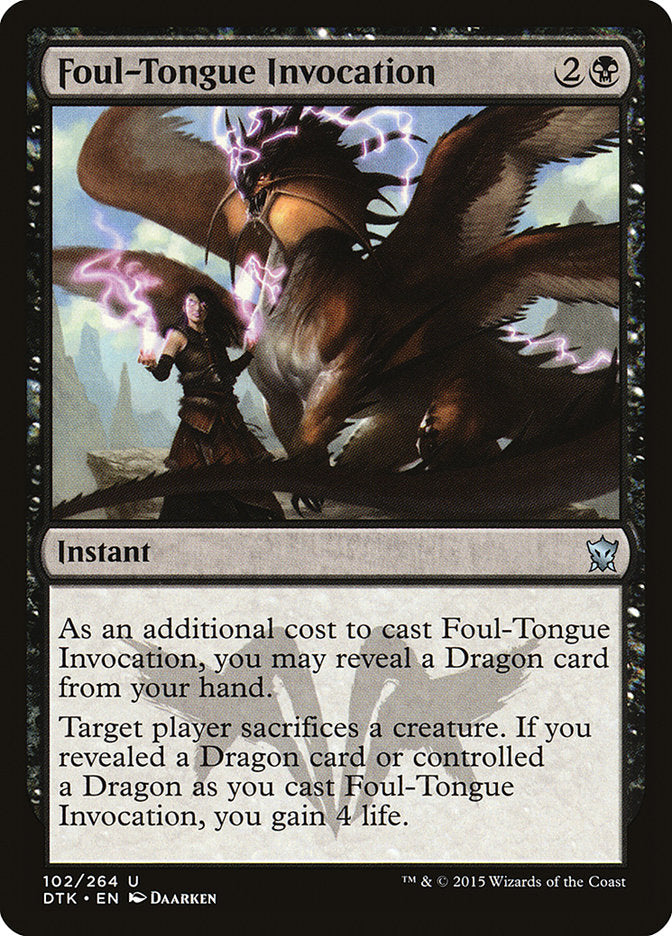 Foul-Tongue Invocation [Dragons of Tarkir] | Gamer Loot