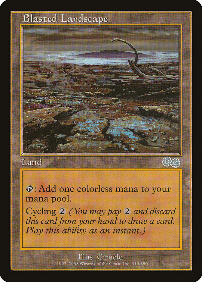 Blasted Landscape [Urza's Saga] | Gamer Loot