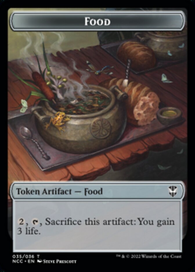 Food // Citizen Double-sided Token [Streets of New Capenna Commander Tokens] | Gamer Loot