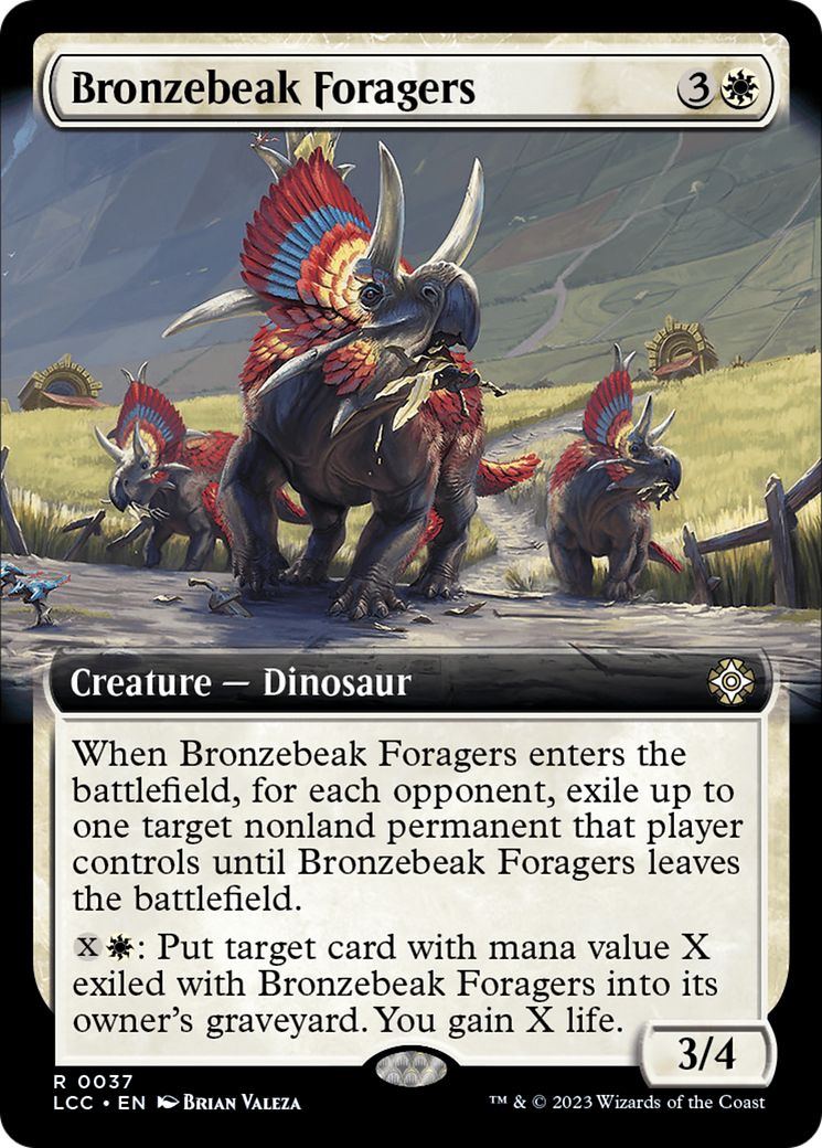 Bronzebeak Foragers (Extended Art) [The Lost Caverns of Ixalan Commander] | Gamer Loot