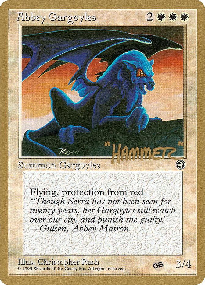 Abbey Gargoyles (Shawn "Hammer" Regnier) (SB) [Pro Tour Collector Set] | Gamer Loot