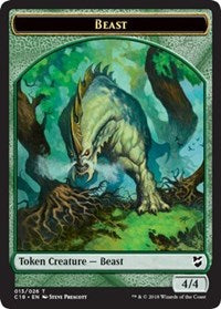 Beast (013) // Plant Double-sided Token [Commander 2018 Tokens] | Gamer Loot
