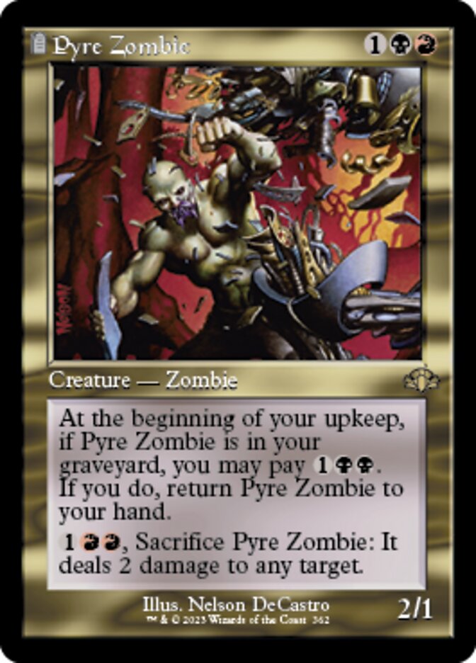 Pyre Zombie (Retro) [Dominaria Remastered] | Gamer Loot