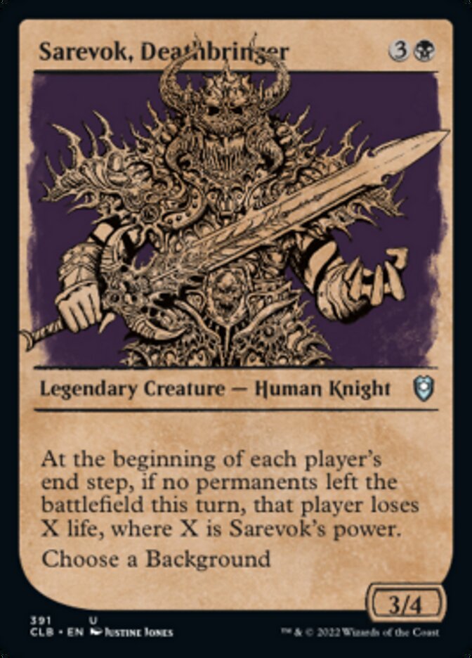 Sarevok, Deathbringer (Showcase) [Commander Legends: Battle for Baldur's Gate] | Gamer Loot