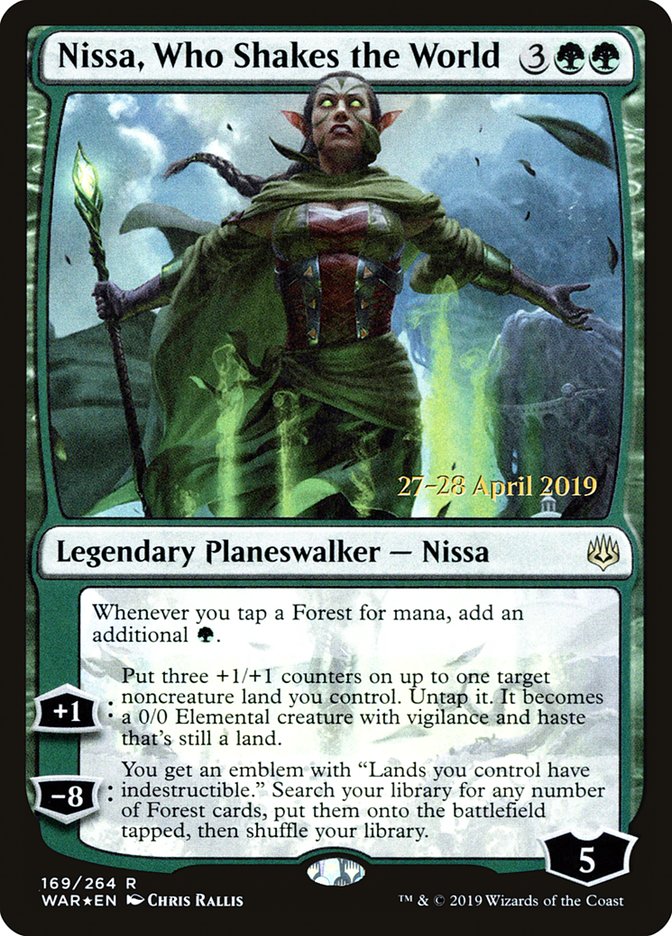 Nissa, Who Shakes the World  [War of the Spark Prerelease Promos] | Gamer Loot