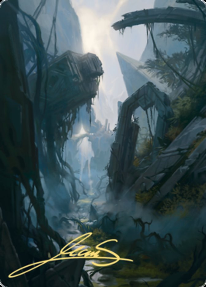 Swamp 2 Art Card (Gold-Stamped Signature) [Zendikar Rising Art Series] | Gamer Loot