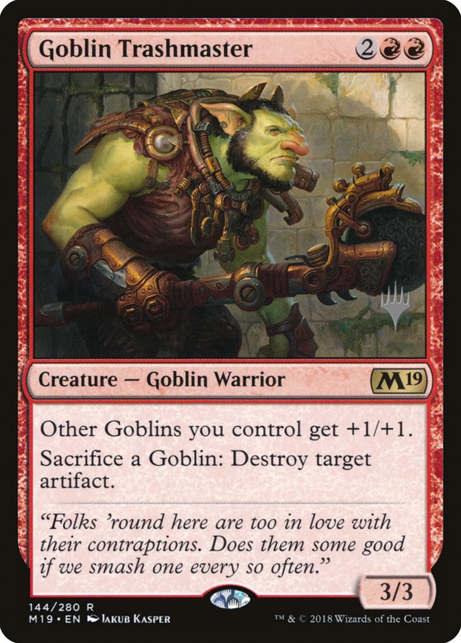 Goblin Trashmaster (Promo Pack) [Core Set 2019 Promos] | Gamer Loot