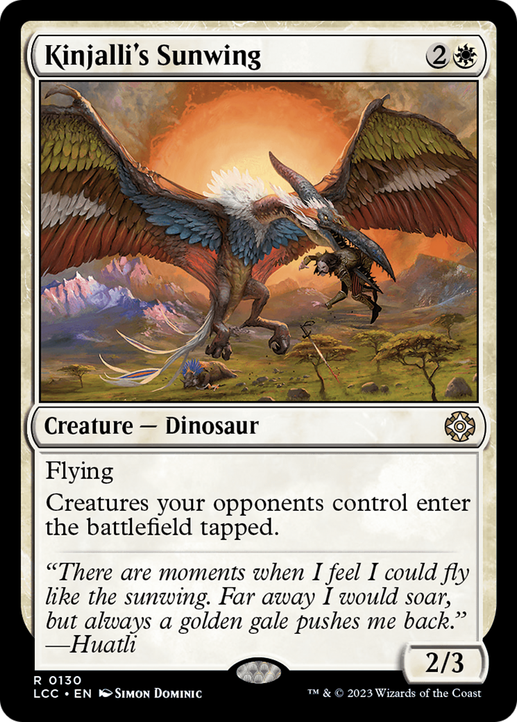 Kinjalli's Sunwing [The Lost Caverns of Ixalan Commander] | Gamer Loot