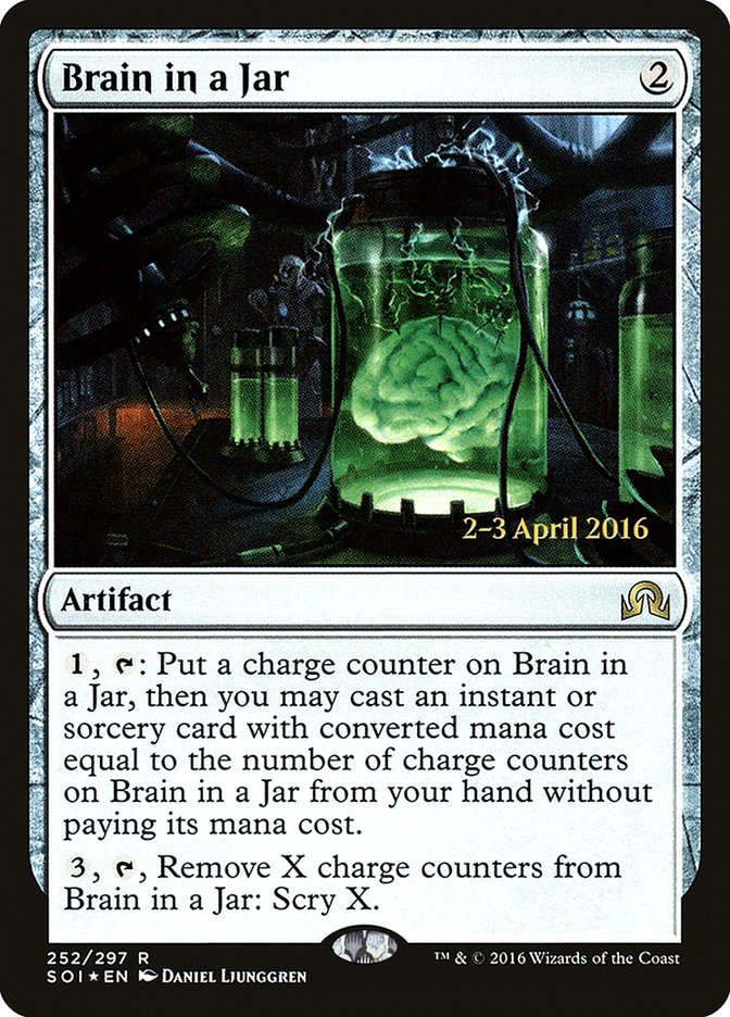 Brain in a Jar [Shadows over Innistrad Prerelease Promos] | Gamer Loot