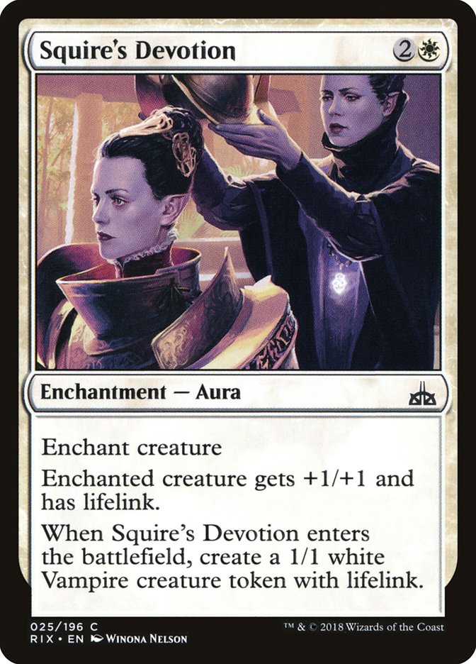 Squire's Devotion [Rivals of Ixalan] | Gamer Loot