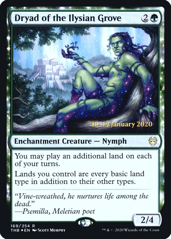 Dryad of the Ilysian Grove [Theros Beyond Death Prerelease Promos] | Gamer Loot