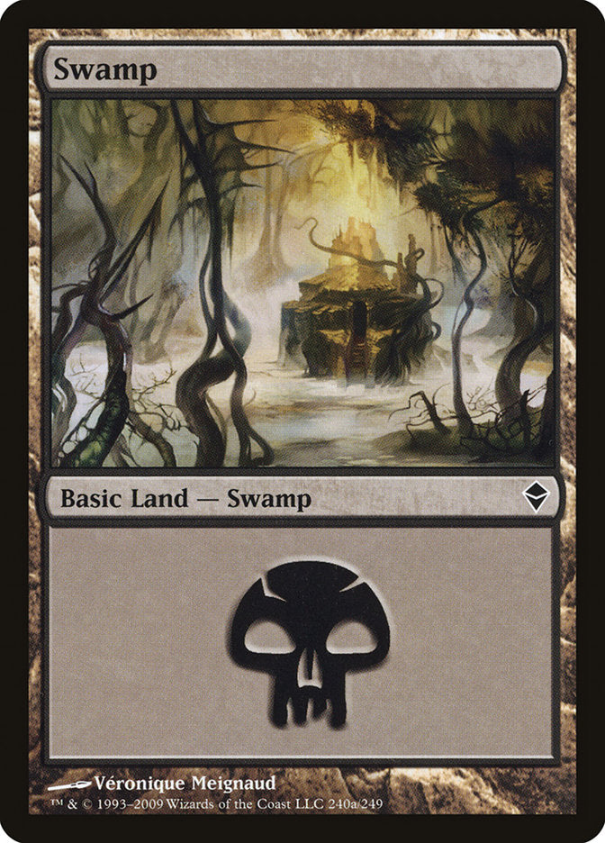 Swamp (240a) [Zendikar] | Gamer Loot