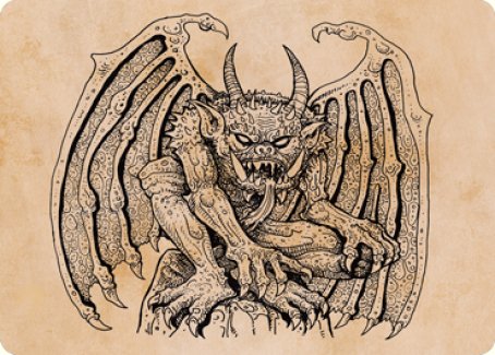 Cloister Gargoyle (Showcase) Art Card [Dungeons & Dragons: Adventures in the Forgotten Realms Art Series] | Gamer Loot