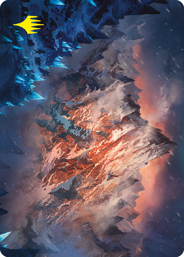 Mountain Art Card (Gold-Stamped Signature) [The Lord of the Rings: Tales of Middle-earth Art Series] | Gamer Loot