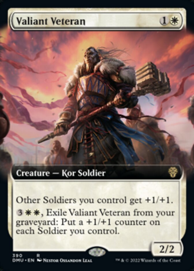 Valiant Veteran (Extended Art) [Dominaria United] | Gamer Loot