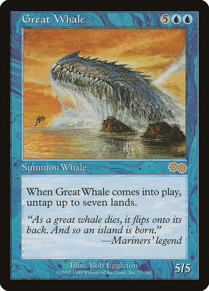 Great Whale [Urza's Saga] | Gamer Loot