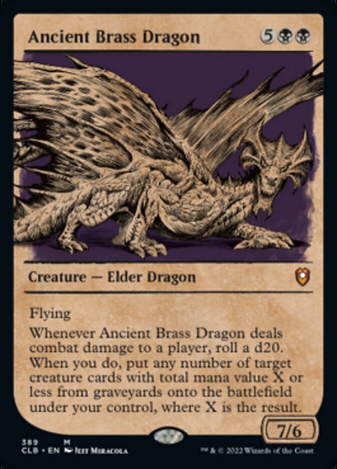 Ancient Brass Dragon (Showcase) [Commander Legends: Battle for Baldur's Gate] | Gamer Loot