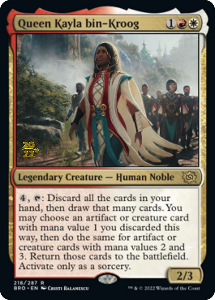 Queen Kayla bin-Kroog [The Brothers' War: Prerelease Promos] | Gamer Loot