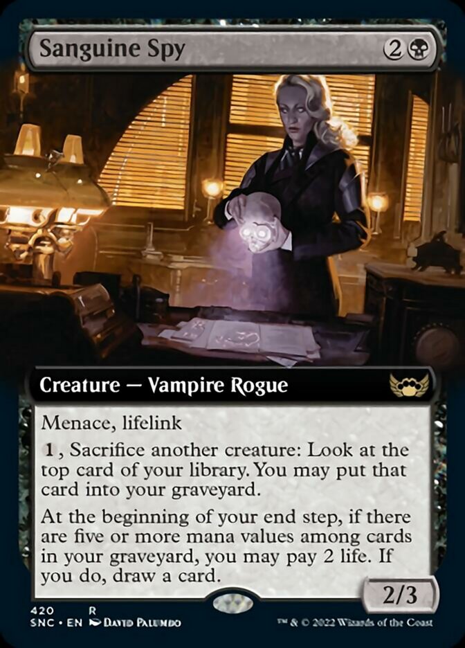 Sanguine Spy (Extended Art) [Streets of New Capenna] | Gamer Loot